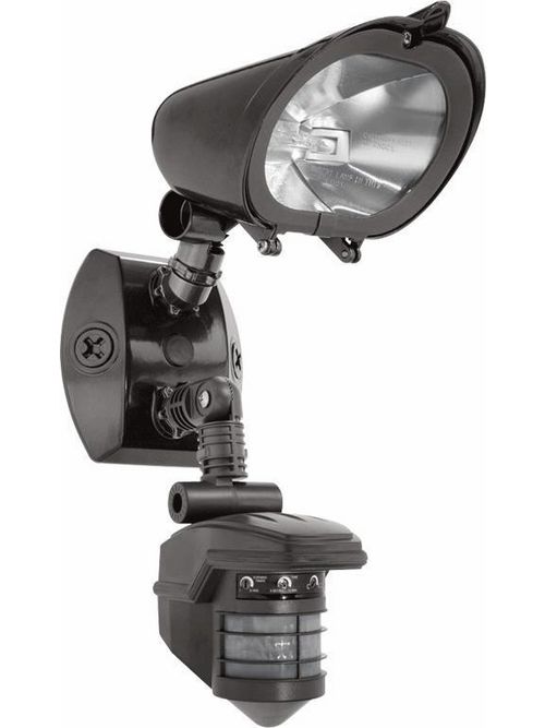 Product image for RAB STL360Q1 120 Volt 150 W 360 Degrees 5-5/8 x 4-5/8 Inch Bronze Outdoor Lighting Sensor with Quartz Flood Kit