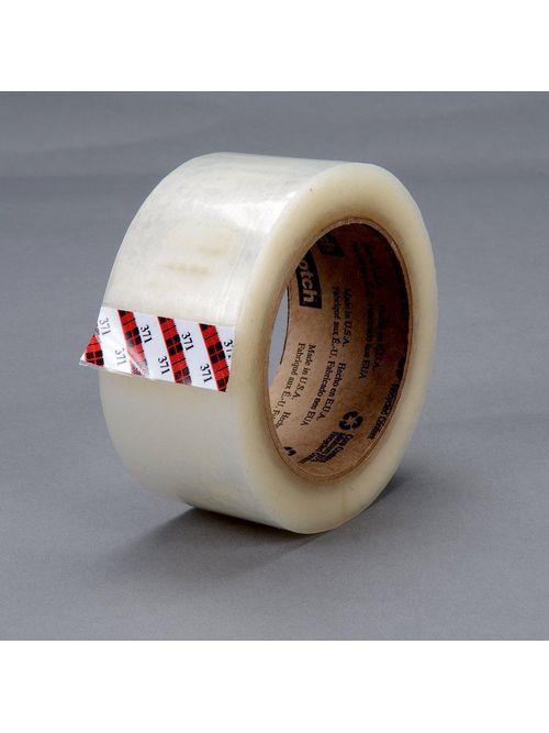 Product image for 3M Industrial Safety 371-Clear-48mmx50m Scotch Clear Box Sealing Tape