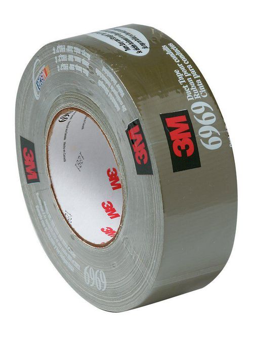 3M Industrial Safety 6969 48 mm x 54.8 m Polyethylene Cloth Rubber Adhesive Extra Heavy Duty Duct Tape 3M Industrial Safety 6969 48 mm x 54.8 m Polyethylene Cloth Rubber Adhesive Extra Heavy Duty Duct Tape
