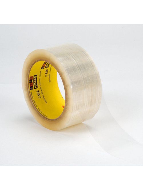 Product image for 3M 375-CLEAR-72MMx50M Scotch® Box Sealing Tape 375, Clear, 72 mm x 50 m, 24/Case (7000001198)