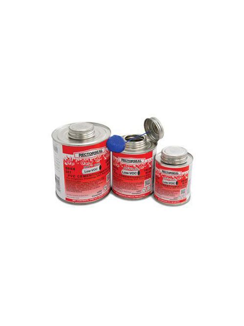 Product image for Rectorseal 55993 1-Quart PVC HOT™ 203L Medium Body Solvent Cement, w/ Dauber Top