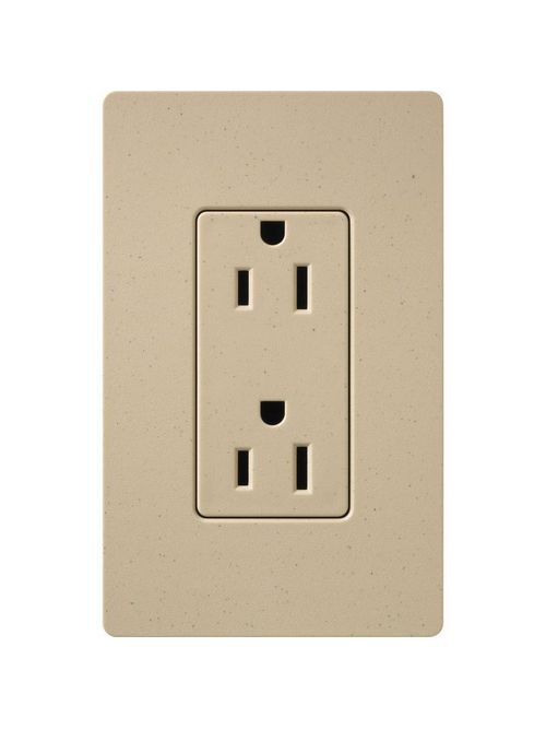 Product image for Receptacle 15A 125V desert stone gloss