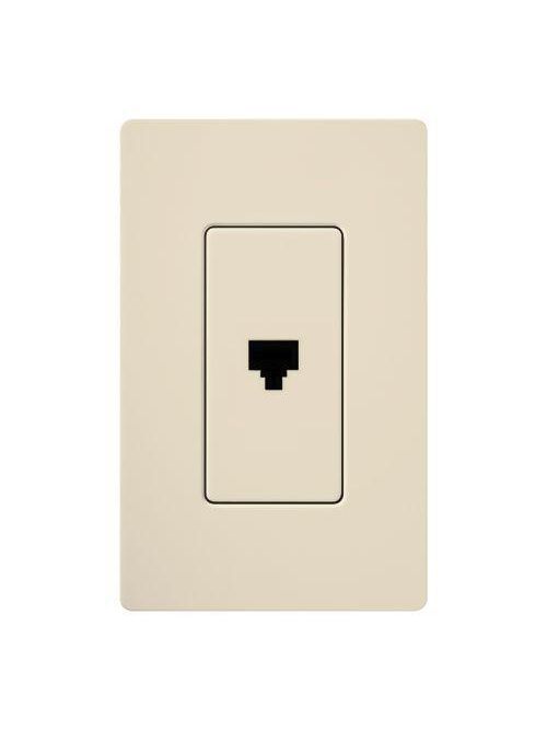 Product image for Lutron Electronics CA-PJH-LA Light Almond Telephone Jack