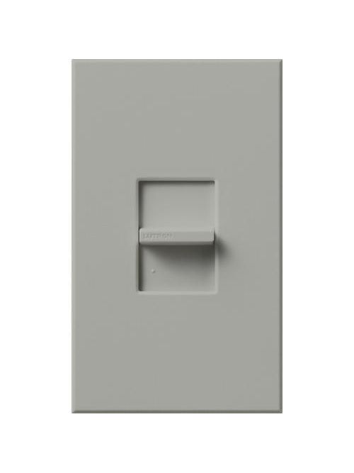 Product image for Lutron Electronics NTFTU-5A-GR 120 VAC Gray 1-Pole Fluorescent Slide Dimmer