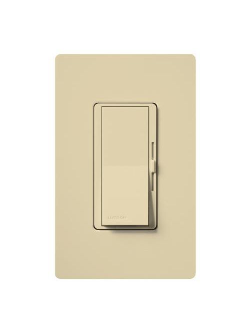 Product image for Lutron Electronics DVFTU-5A3P-IV 120 VAC Ivory Fluorescent 1-Pole/3-Way Paddle Switch Preset Dimmer