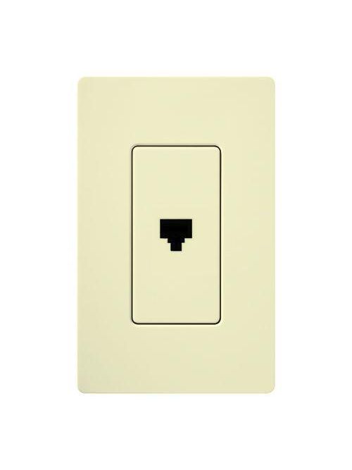 Product image for Lutron Electronics CA-PJH-AL Almond Telephone Jack