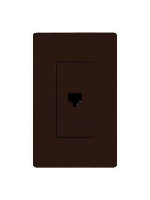Product image for Lutron Electronics CA-PJH-BR Brown Telephone Jack