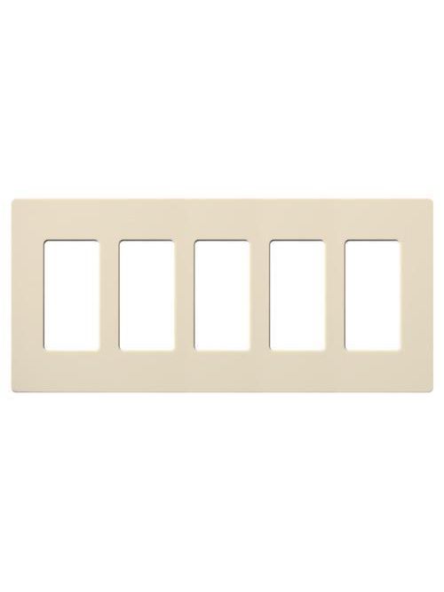 Lutron Electronics SC-5-ES 5-Gang Eggshell Polycarbonate Designer Wallplate Lutron Electronics SC-5-ES 5-Gang Eggshell Polycarbonate Designer Wallplate