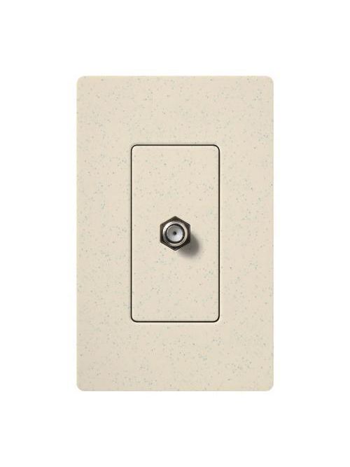 Lutron Electronics SC-CJ-LS 75 Ohm Limestone Snap-In F-Connector Coaxial Cable Jack Lutron Electronics SC-CJ-LS 75 Ohm Limestone Snap-In F-Connector Coaxial Cable Jack