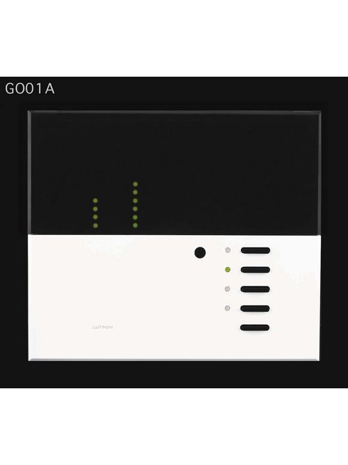 Product image for Lutron Electronics GRX-3102-A-WH 2-Zone 1200 W/VA White Preset Dimming Control Unit with Opaque Cover