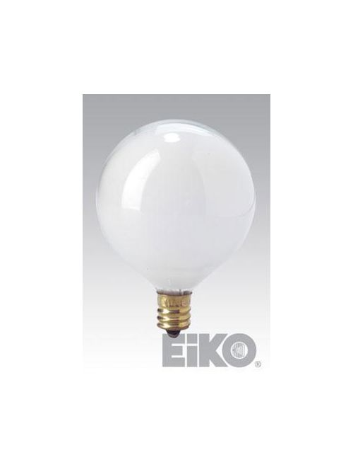 Product image for Eiko Miniature Lamp 25G16.5/W-130V 25 W 130 Volt 1500 Hours G16.5 Candelabra Screw Lamp