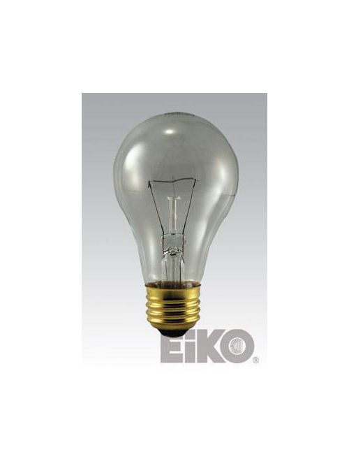 Product image for Eiko Miniature Lamp 60A/CL-130V 60 W 130 Volt A19 Medium Base Clear Lamp