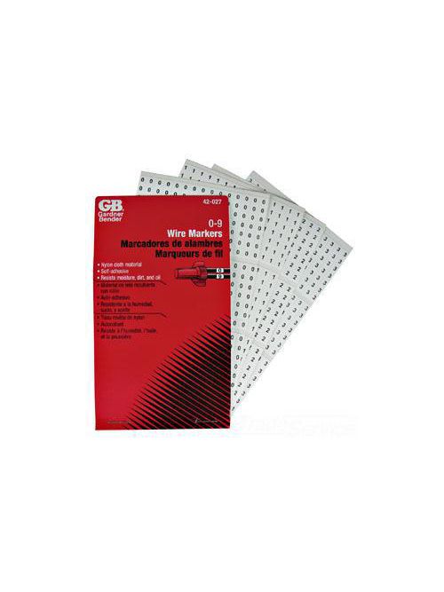 Product image for Gardner Bender 42-029 Wire Marker Booklet (1-45)