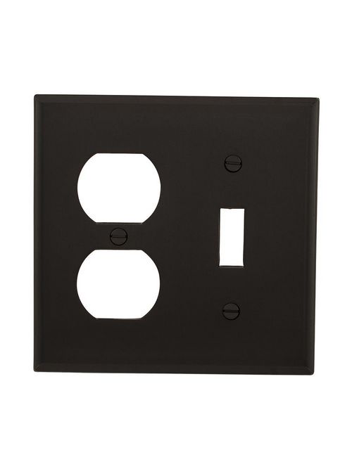 Product image for CWD 5138BK 2G SW/DPLX RCPT PLATE