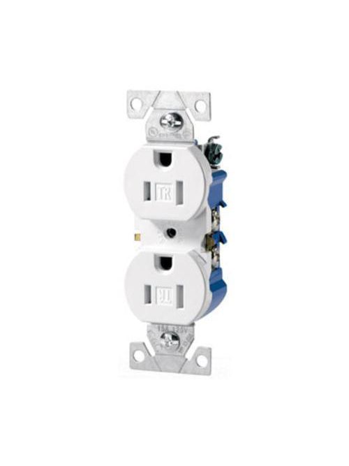 Eaton TR270W-E Duplex Receptacle – 15A 125V White Tamper Resistant (10-Pack)