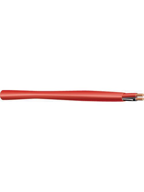 Product image for Southwire 57560302 14 AWG 2-Conductor 1000 Foot Red Copper/PVC Unshielded Security/Fire Alarm Cable