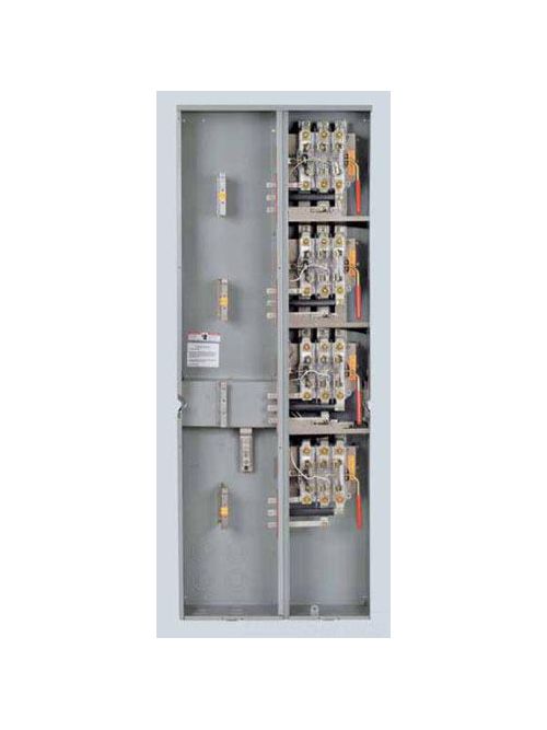 Product image for Siemens WMM41125RB 120/240 VAC 125 Amp 1-Phase 65 kA 3-Wire 4-Jaw 4-Position Horn Bypass Ringless Meter Stack