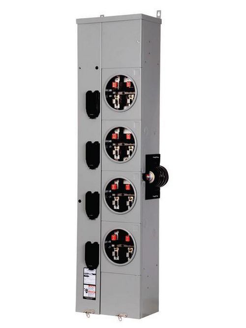 Product image for Siemens WMM32125J Power Mod, Meter Stack, 125A, Bottom Feed, 120/240 VAC, 1200 A Bus