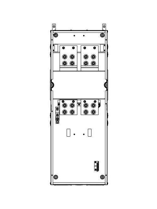 Product image for Siemens WTB31200CU 240 VAC 1200 Amp 3-Phase 4-Wire 100 kA Meter Center Tap Box Module