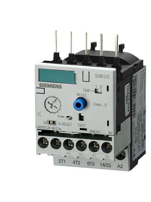 Product image for Siemens 3RB2016-1SB0 690 VAC 3 to 12 Amp 3-Pole 1NO 1NC Electronic Solid State Overload Relay