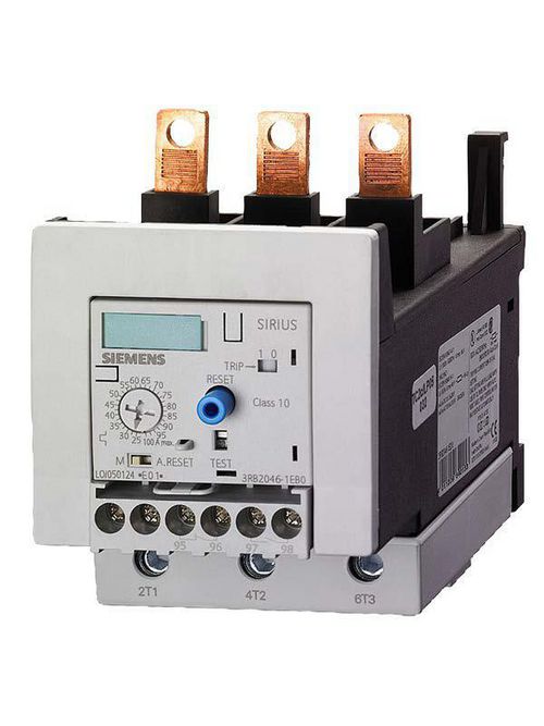 Siemens Industry 3RB2056-1FW2 1000 VAC 50 to 200 Amp 3-Pole 1NO 1NC Electronic Solid State Overload Relay Siemens Industry 3RB2056-1FW2 1000 VAC 50 to 200 Amp 3-Pole 1NO 1NC Electronic Solid State Overload Relay