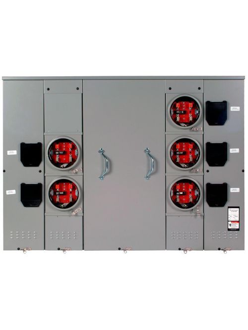 Product image for Siemens WP6511 120/240 VAC 600 Amp 1-Phase 3-Wire Overhead/Underground Feed Direction Meter Center