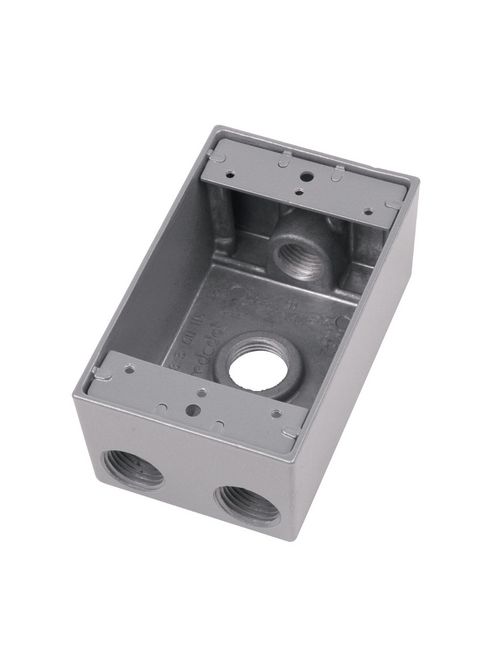 RED-DOT DIH4-2-LM 1 GANG BOX W/43/4-IN HUBS WEATHERPROOF RED-DOT DIH4-2-LM 1 GANG BOX W/43/4-IN HUBS WEATHERPROOF