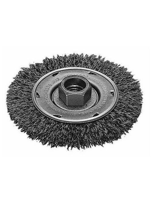 Product image for 4" Radial Crimped Wheel- Carbon Steel