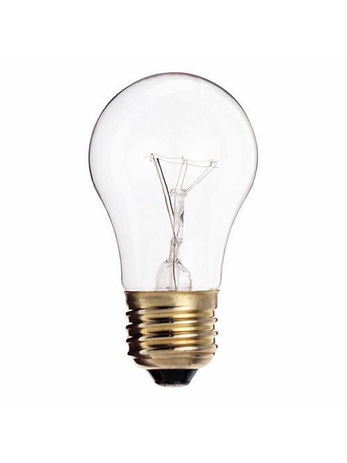 Product image for Satco S3870 60 Watt A15 Incandescent; Clear; 2500 Average rated hours; 580 Lumens; Medium base; 130 Volt