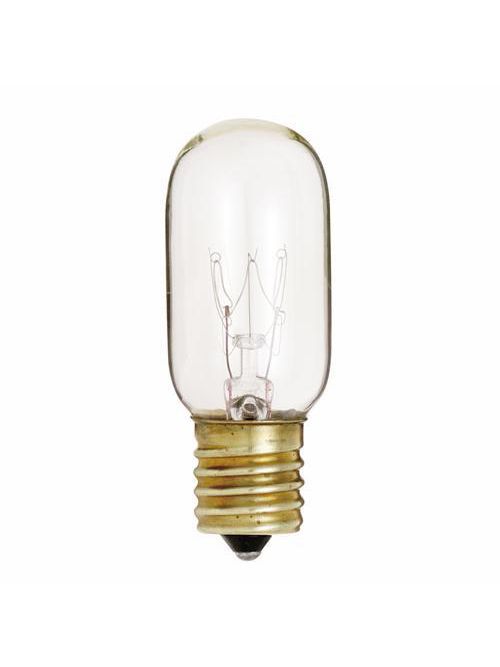 SATCO S3908 25 W T8 Clear 190 lumens Intermediate Base 130 Volt Incandescent Lamp SATCO S3908 25 W T8 Clear 190 lumens Intermediate Base 130 Volt Incandescent Lamp