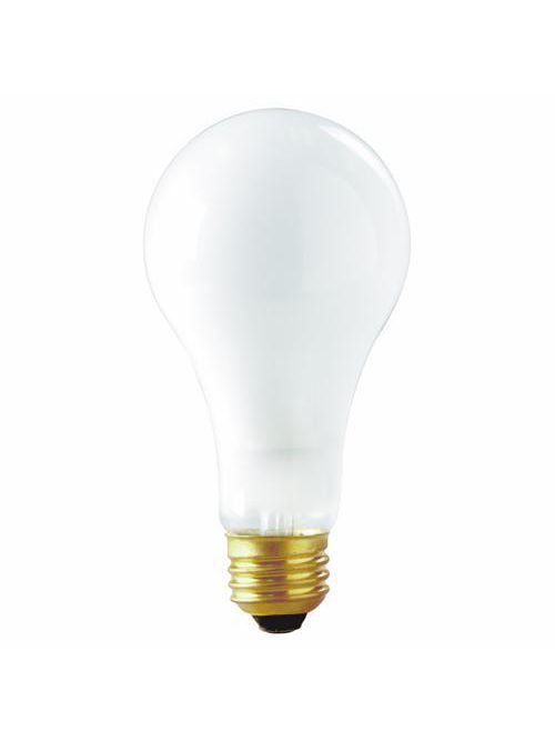 Product image for Satco S3936 100 Watt A23 Incandescent; Frost; 5000 Average rated hours; 1030 Lumens; Medium base; 130 Volt