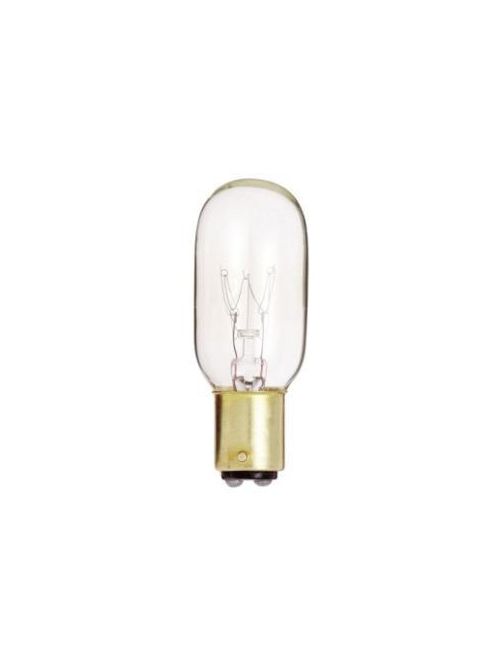 Product image for Satco S4719 15W T7 Incandescent; Clear; 2500 Average rated hours; 95 Lumens; DC Bay base; 130 Volt; Carded