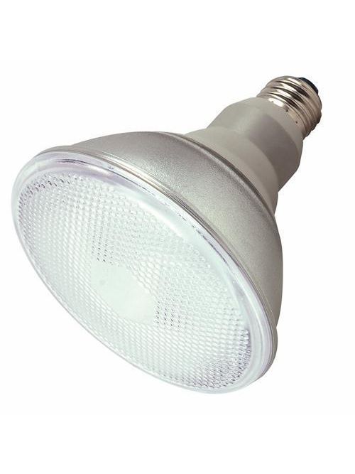 SATCO S7202 23 W 120 Volt 82 CRI 4100 K 1100 Lumen E26 Medium Base PAR38 Compact Fluorescent Lamp SATCO S7202 23 W 120 Volt 82 CRI 4100 K 1100 Lumen E26 Medium Base PAR38 Compact Fluorescent Lamp