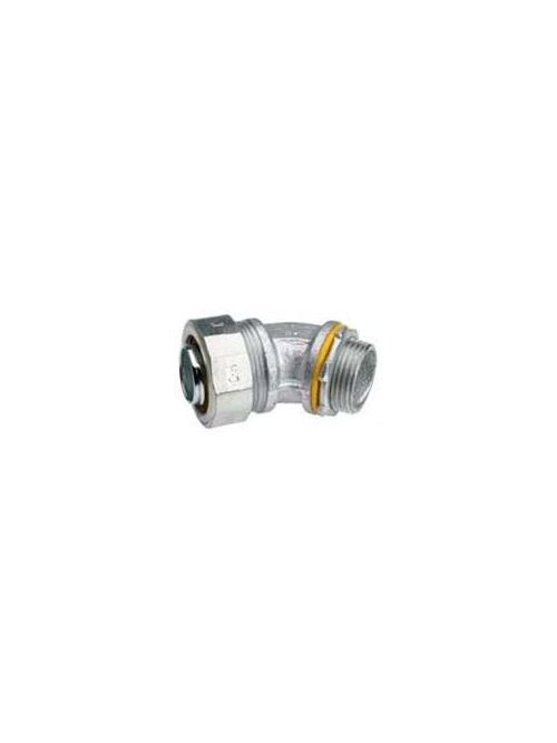 RACO 3568 2 Inch Zinc Electroplated Malleable Iron Insulated Throat 45 Degrees Liquidtight Conduit Connector RACO 3568 2 Inch Zinc Electroplated Malleable Iron Insulated Throat 45 Degrees Liquidtight Conduit Connector