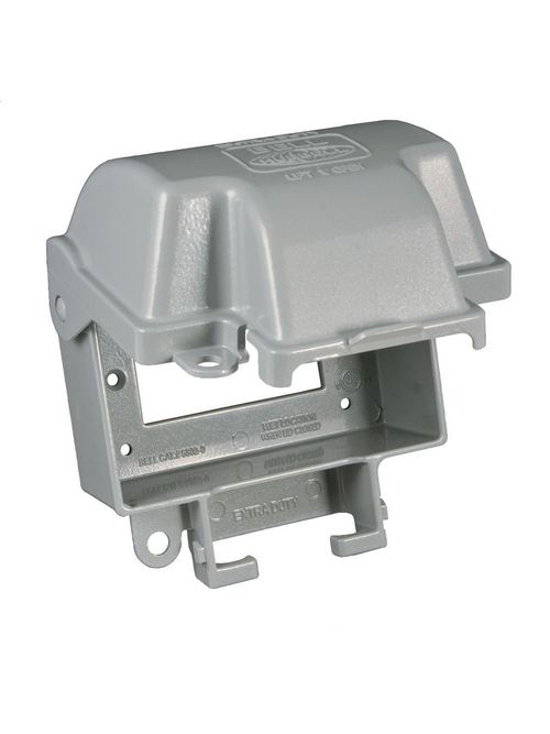 Product image for RACO 5802-0 W/PROOF CVR, 1-G, GFCI,