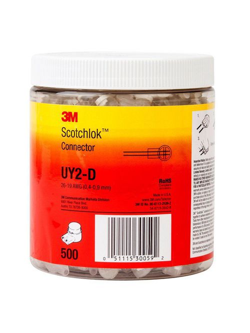3M UY2-D-JAR500 26-19 AWG BUTT CONN 3M UY2-D-JAR500 26-19 AWG BUTT CONN
