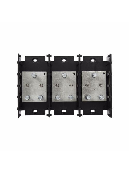 Bussmann Series 16591-3 1-7/16 x 3/8-16 Inch 3-Pole 400 Amp 600 Volt Power Distribution Stud Block Bussmann Series 16591-3 1-7/16 x 3/8-16 Inch 3-Pole 400 Amp 600 Volt Power Distribution Stud Block