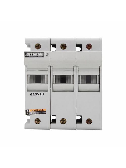 Bussmann Series CH30J3 3-Pole 30 Amp Modular Fuse Holder Bussmann Series CH30J3 3-Pole 30 Amp Modular Fuse Holder