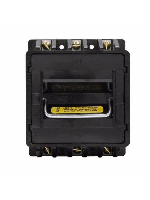 Bussmann Series 15149-3 3-Pole 30 Amp 600 Volt Fused Dead Front Disconnect Switch Bussmann Series 15149-3 3-Pole 30 Amp 600 Volt Fused Dead Front Disconnect Switch