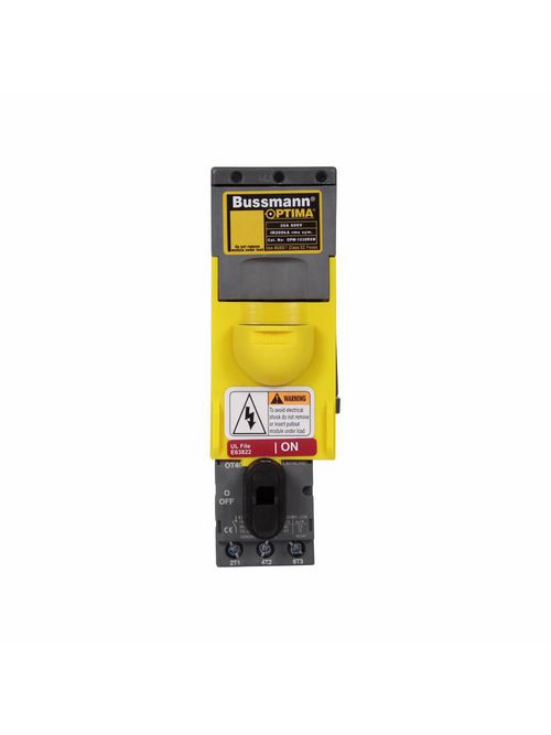 Bussmann Series OPM-1038RSWC 30 Amp 600 VAC/VDC Class CC Rejection Fuse Holder and Disconnect Switch Bussmann Series OPM-1038RSWC 30 Amp 600 VAC/VDC Class CC Rejection Fuse Holder and Disconnect Switch