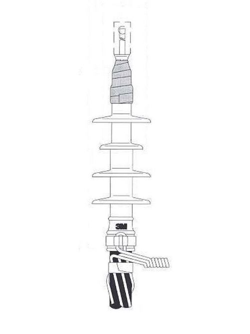 3M 5601 4 Skirt Concentric Neutral Cable Cold Shrink Termination Kit 3M 5601 4 Skirt Concentric Neutral Cable Cold Shrink Termination Kit