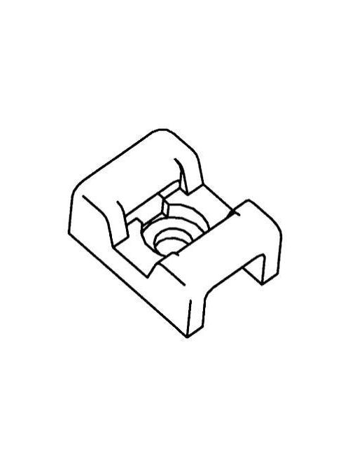 Product image for 3M 06299 0.87" x 0.62" Cable Tie Base, Screw Mount, Natural/Nylon (100ea/bag - 500ea/case)