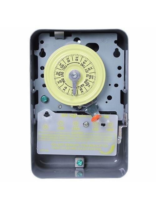 Intermatic T104-20 NEMA 1 208 to 277 VAC 60 Hz 40 Amp DPST Mechanical Water Heater Time Switch Intermatic T104-20 NEMA 1 208 to 277 VAC 60 Hz 40 Amp DPST Mechanical Water Heater Time Switch