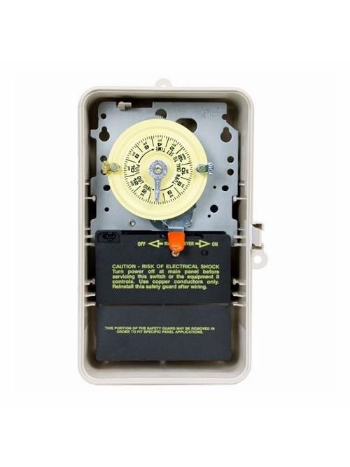 Intermatic T101P3 NEMA 3R Plastic Case 125 VAC 60 Hz 40 Amp SPST Electromechanical Time Switch Intermatic T101P3 NEMA 3R Plastic Case 125 VAC 60 Hz 40 Amp SPST Electromechanical Time Switch