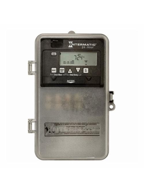 Product image for Intermatic ET1105CPD82 24 Hour Electronic Time Switch, 1-Circuit SPST, 120-277V 30A, Type-3R Plastic