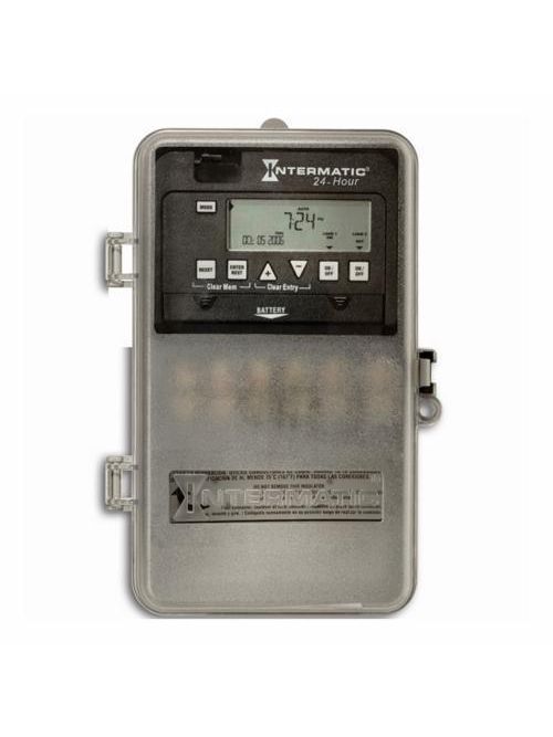 Intermatic ET1125CPD82 NEMA 3R Plastic Case 24 Hour 120 to 277 VAC 60 Hz 30 Amp DPST Electronic Time Switch Intermatic ET1125CPD82 NEMA 3R Plastic Case 24 Hour 120 to 277 VAC 60 Hz 30 Amp DPST Electronic Time Switch