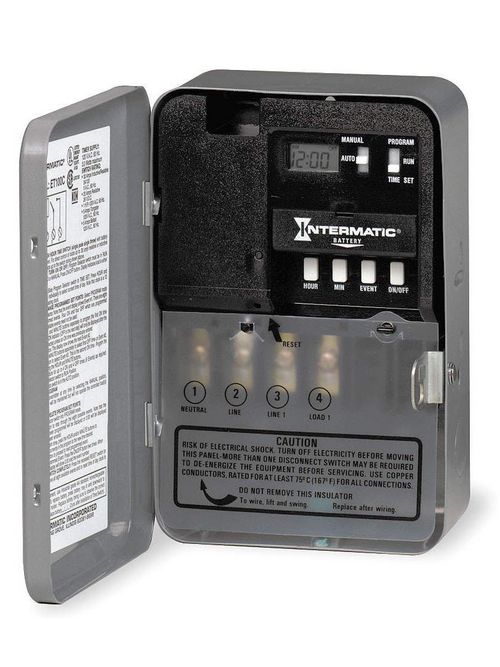 Intermatic ET100C NEMA 1 24 Hour 120 VAC 60 Hz 30 Amp SPST Electronic