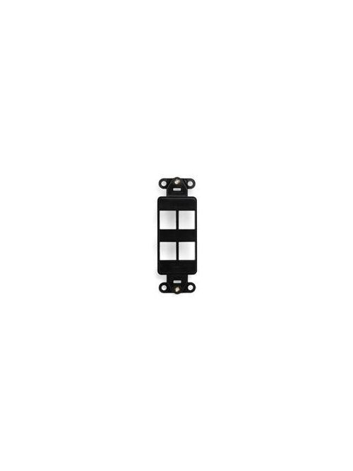 Leviton 41644-E Black 4-Port Quickport Decora Insert Leviton 41644-E Black 4-Port Quickport Decora Insert