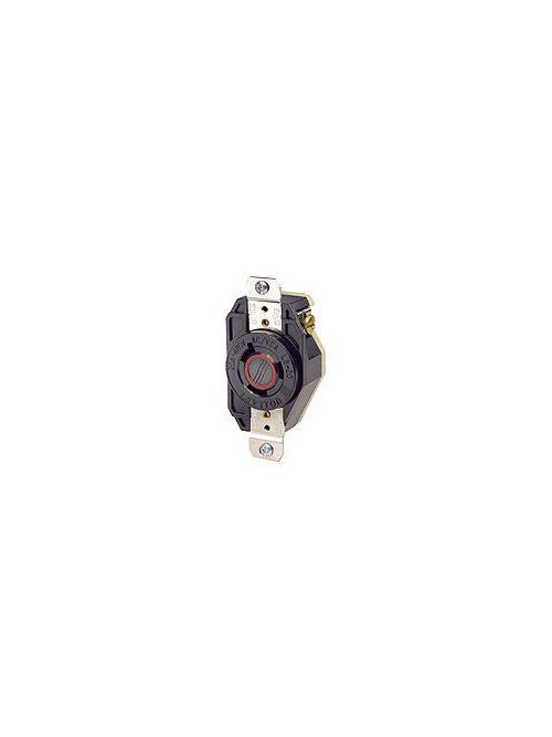 Leviton 2340 20 Amp, 480 Volt, NEMA L8-20R, 2-Pole 3 Wire Flush Mounting Locking Receptacle Industrial Grade Grounding Black Leviton 2340 20 Amp, 480 Volt, NEMA L8-20R, 2-Pole 3 Wire Flush Mounting Locking Receptacle Industrial Grade Grounding Black