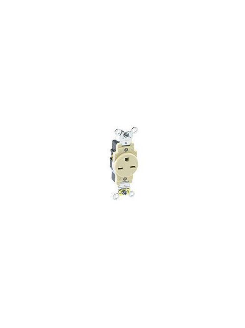 Leviton 5661 15 Amp 250 Volt NEMA 6-15R 2-Pole 3 Wire Heavy Duty Specification Grade Brown Single Receptacle Leviton 5661 15 Amp 250 Volt NEMA 6-15R 2-Pole 3 Wire Heavy Duty Specification Grade Brown Single Receptacle